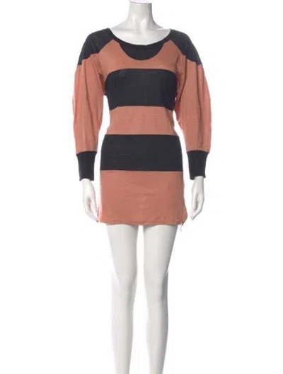 Pre-owned Isabel Marant Linen Mini Dress In Brown