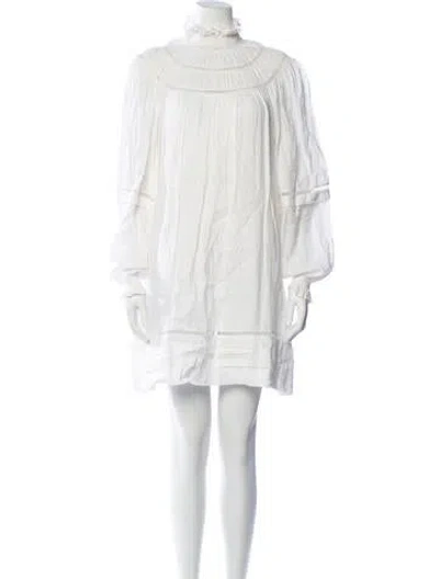 Pre-owned Isabel Marant Linen Mini Dress In Neutrals