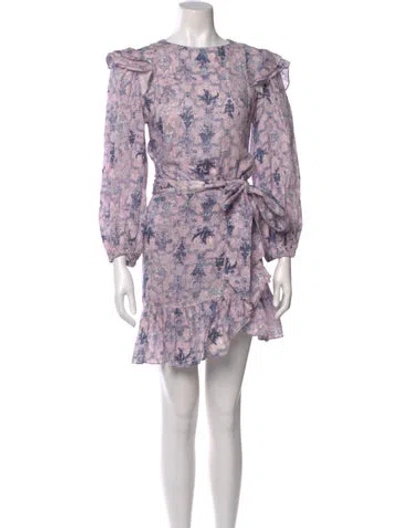 Pre-owned Isabel Marant Linen Mini Dress In Pink