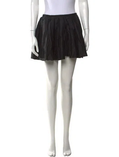 Pre-owned Isabel Marant Linen Mini Skirt In Black