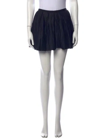 Pre-owned Isabel Marant Linen Mini Skirt In Blue