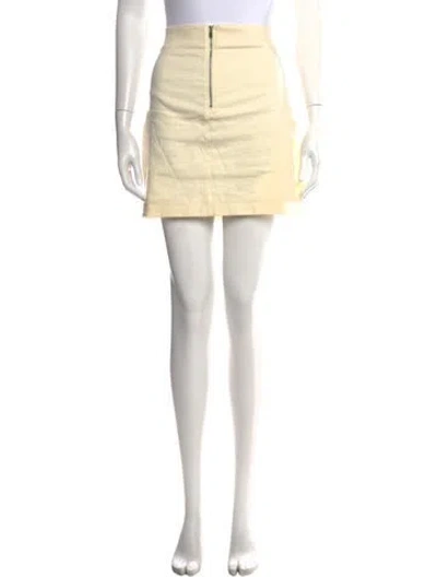 Pre-owned Isabel Marant Linen Mini Skirt In Neutral