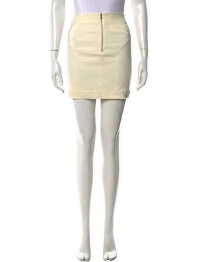 Pre-owned Isabel Marant Linen Mini Skirt In Neutrals