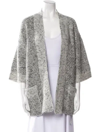 Pre-owned Isabel Marant Linen Patterned Sweater In Gray