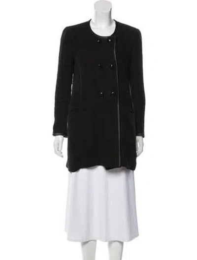 Pre-owned Isabel Marant Linen Short Coat In Black