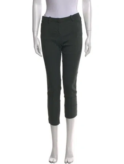 Pre-owned Isabel Marant Linen Skinny Leg Pants In Green