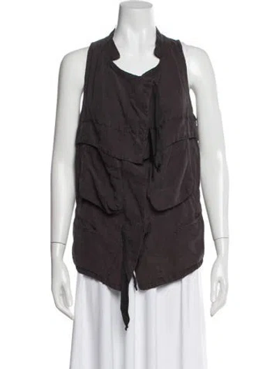 Pre-owned Isabel Marant Linen Sleeveless Top In Gray