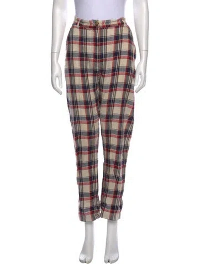 Pre-owned Isabel Marant Linen Straight Leg Pants In Neutral