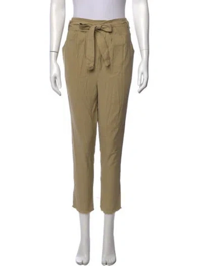Pre-owned Isabel Marant Linen Straight Leg Pants In Neutral