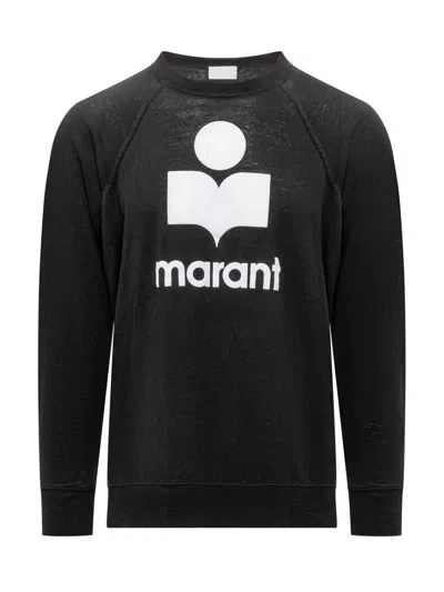 Isabel Marant Linen Sweatshirt In Black
