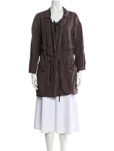 Pre-owned Isabel Marant Linen Utility Jacket In Brown