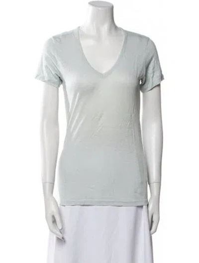 Pre-owned Isabel Marant Linen V-neck T-shirt In White