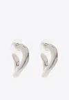 Isabel Marant Links Sculpted-hoop Earrings In Silver