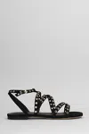 Isabel Marant Lipa Grommet Strappy Sandal In Black