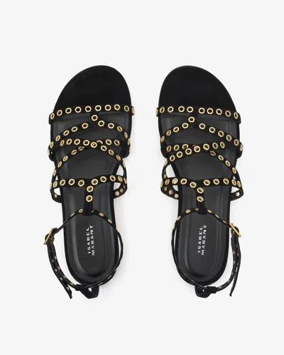 Isabel Marant Lipa Sandals In Black