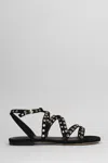 Isabel Marant Lipa Grommet Strappy Sandal In Black