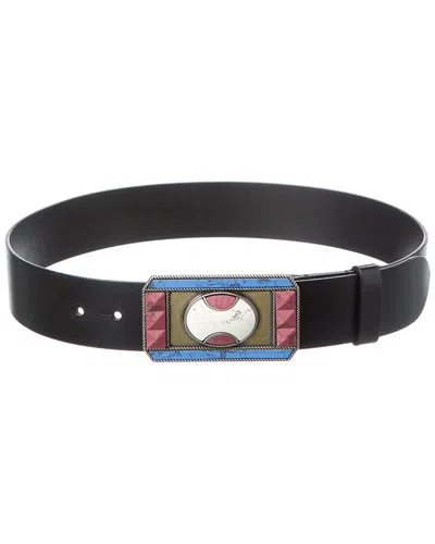 Isabel Marant Liroy Leather Belt In White