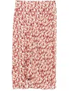 Isabel Marant A-line Floral Midi Skirt In Pink