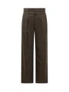 Isabel Marant Lisetta Chalk Stripe Wide-leg Suit Pants In Gray