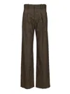 Isabel Marant Lisetta Pinstripe Pleated Wide Leg Wool Blend Trousers In Multi