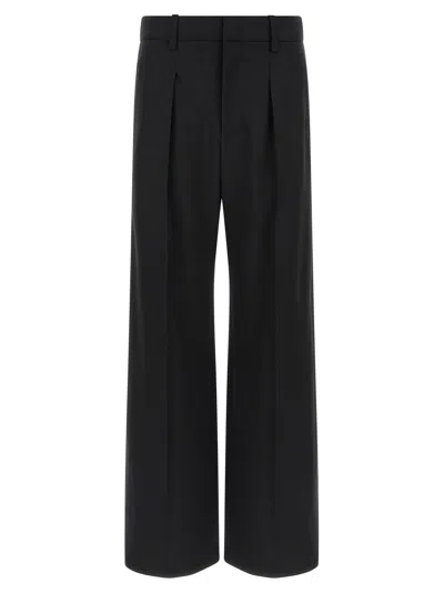 Isabel Marant Lisetta Wool High-rise Pleated Pant In Black