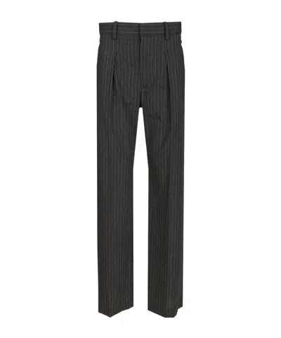 Isabel Marant Lisetta Pinstripe Trousers In Black