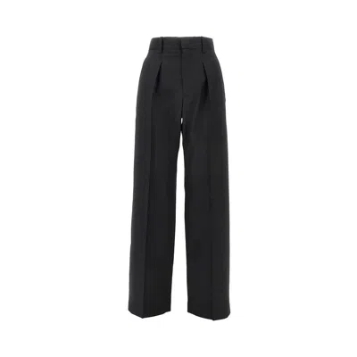Isabel Marant 'lisetta' Prince Of Wales Wool Pants In Gray