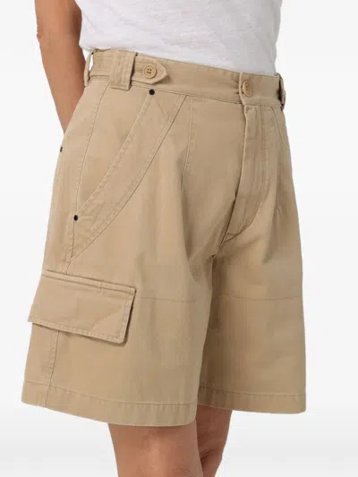 Isabel Marant Lisette Cargo Pleated Shorts In Neutral