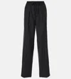 Isabel Marant Liska Stretch Wool Pants In Schwarz