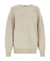 Isabel Marant Sand Wool Blend Oversize Lison Sweater In Nude