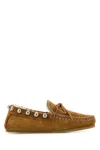 Isabel Marant Lace-up Loafer Studded Detail In Brown