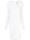 Isabel Marant Abito Logane In Viscosa Stretch Gesso Donna In White