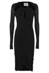 Isabel Marant Logane Draped Midi Dress In Black
