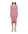 Isabel Marant Pink Logane Midi Dress In Pink