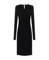 Isabel Marant Logane Ruched Detailed Midi Dress In Black