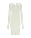 Isabel Marant Chalk Stretch Viscose Logane Dress In White