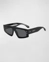 Isabel Marant Logo Acetate Cat-eye Sunglasses In Black