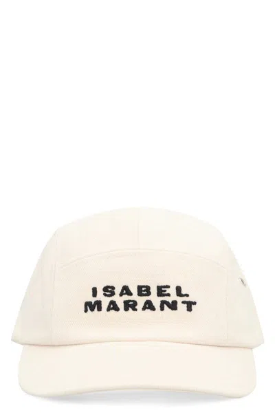 Isabel Marant Trucker Cap "tyron" Curved Brim In White