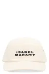 Isabel Marant Tedji Cotton Baseball Cap With Curved Visor In Beige
