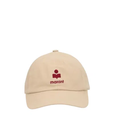 Isabel Marant Logo Baseball Cap In Brown