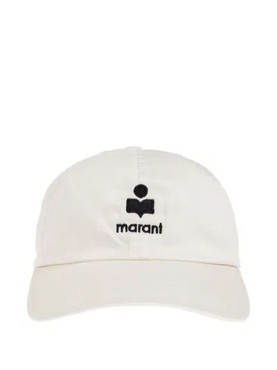 Isabel Marant Logo Baseball Cap In White