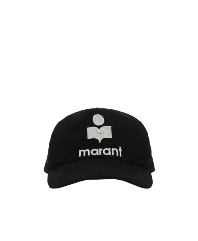 Isabel Marant Logo Baseball Hat In Black