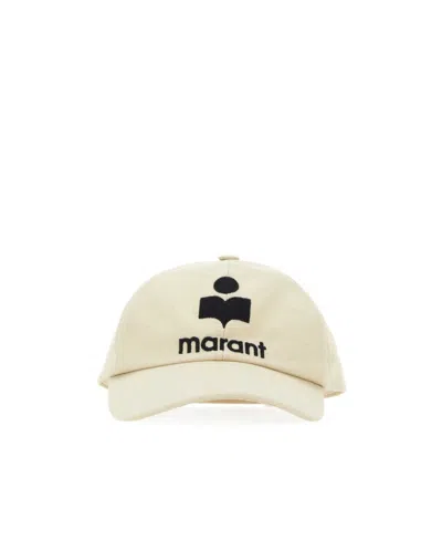 Isabel Marant Logo Baseball Hat In White