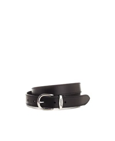 Isabel Marant Logo Belt In Black