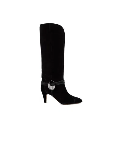 Isabel Marant Logo Boots In Black