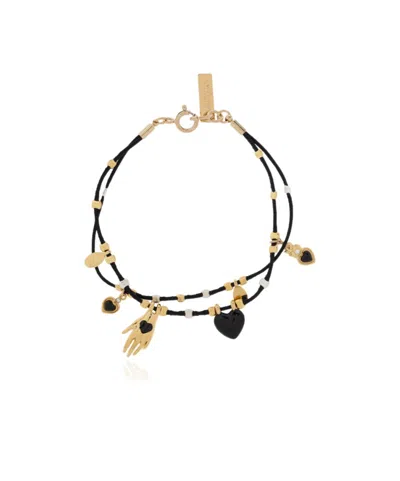 Isabel Marant Logo Bracelet In Yellow