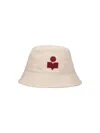 Isabel Marant Haley Cotton Embroidered Bucket Hat In Cream