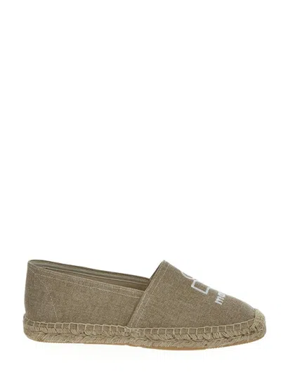 Isabel Marant Logo Canvas Espadrillas In Beige