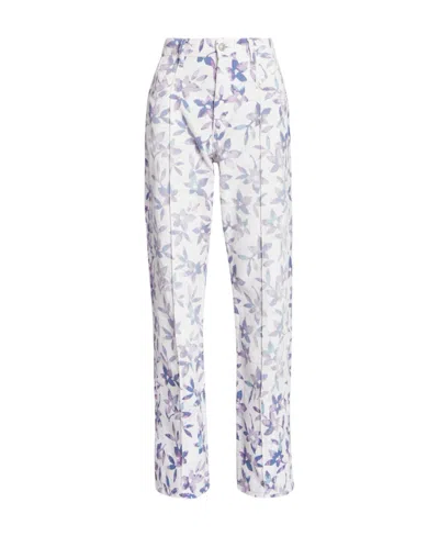 Isabel Marant Logo Casual Pants In White