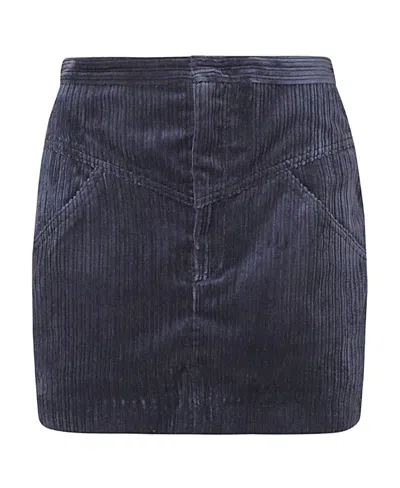 ISABEL MARANT LOGO CORDUROY SKIRT